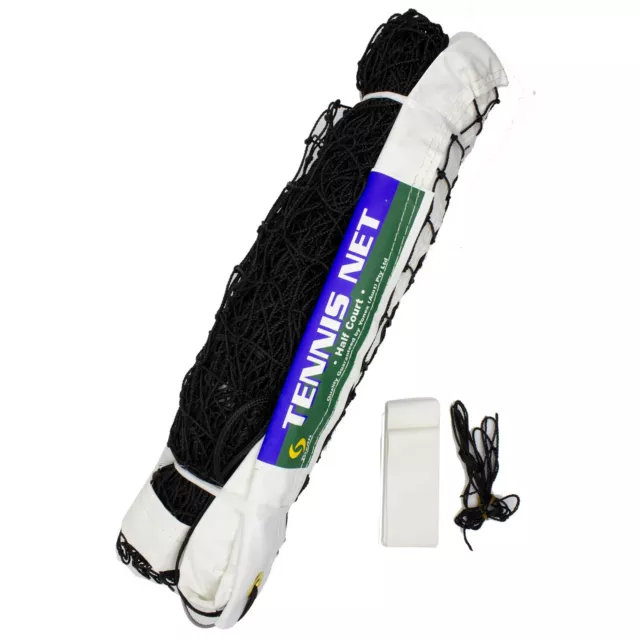 JOSAN Quality Nylon Braided Half Court Tennis Net 22x2' 670x61cm w Centre Strap