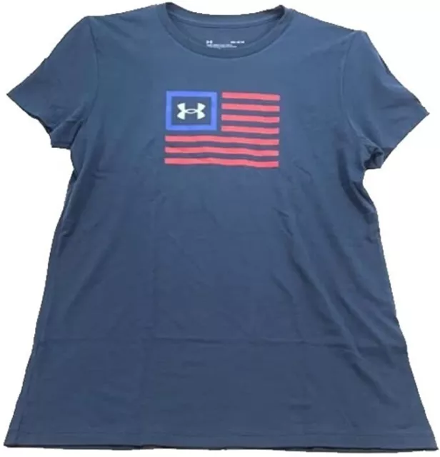 NWT Under Armour Women's Freedom MFO Flag T Blue T-Shirt Size Medium UA28