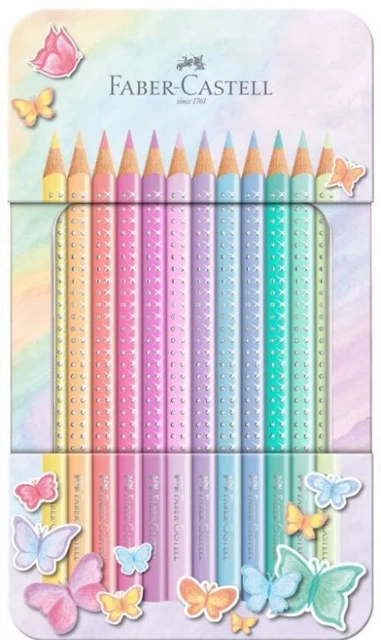 Faber-Castell Buntstifte Sparkle Pastell 12er Metalle. Stück In Kartonage 2022