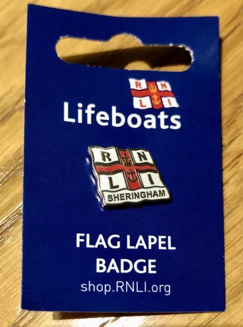 RNLI Pin Abzeichen Sheringham Norfolk St. George Flagge