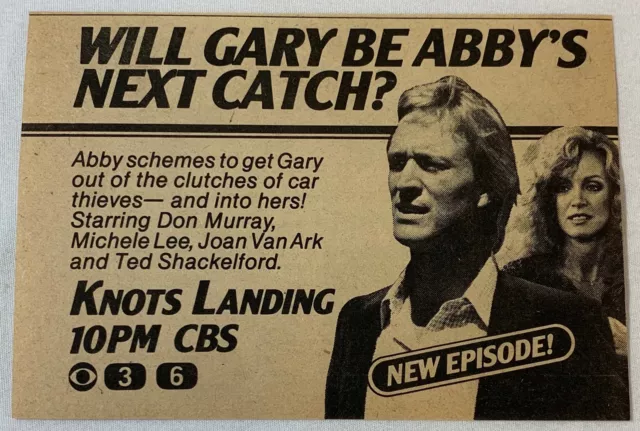 1981 CBS TV Ad ~ Nodi Atterraggio ~ Volontà Gary Essere Abby's Prossimo Catch ?