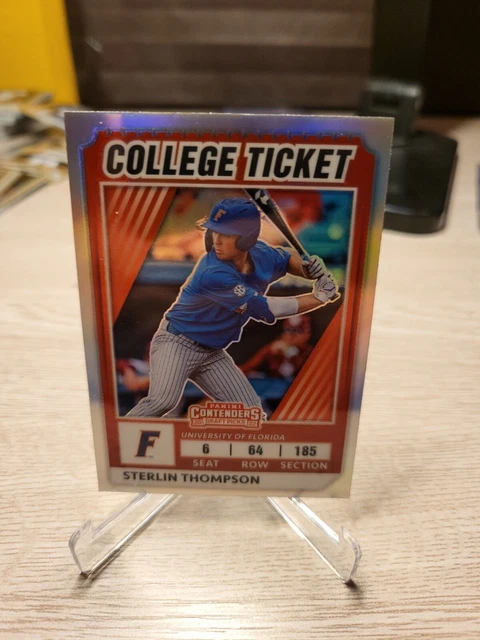 2022 Panini Elite Extra Edition STERLIN THOMPSON #18 College Ticket Silver