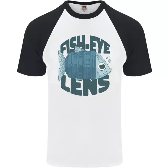 Fisheye Lens Funny Photography Photographer Mens S/S Baseball T-Shirt
