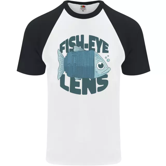 Maglietta da baseball Fisheye con obiettivo divertente fotografia fotografo uomo S/S