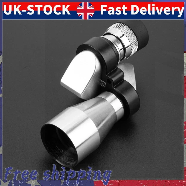 8x20 Mini Corner Binoculars HD Pocket Monocular Outdoor Telescope (Silver)