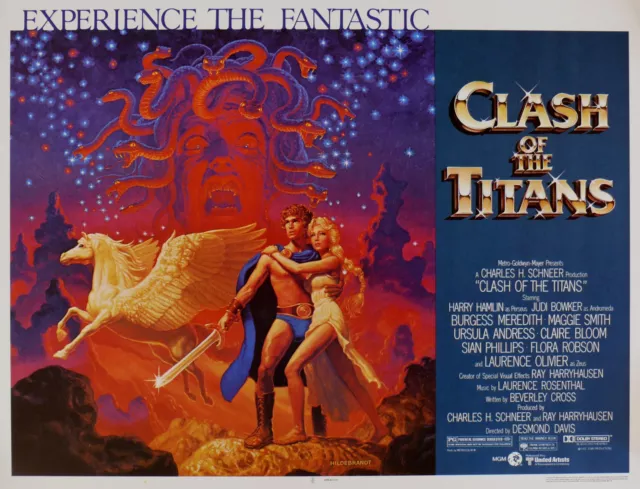 "CLASH OF THE TITANS "  With Harry Hamlin Classic Movie Poster A1 A2 A3 A4Sizes