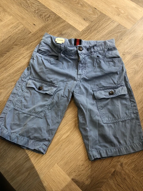 Pantaloncini chino estivi blu Gucci per ragazzi - età 10 - lusso pre amati bambini