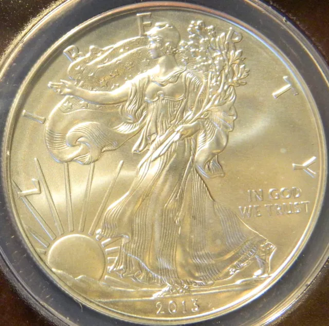 2013 W   Silver Eagle, Anacs Sp 70,  First Release, 058 Of 951