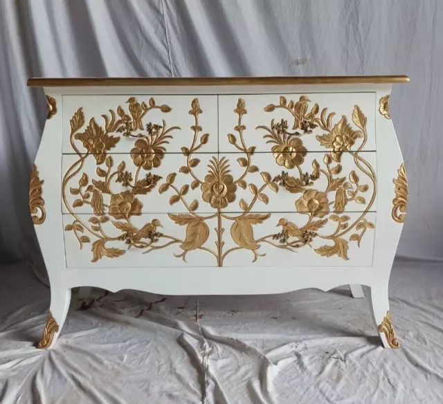 Königlich Louis XIV Stil Anrichte Barock Rokoko Kommode Sideboard Louise Seize 8