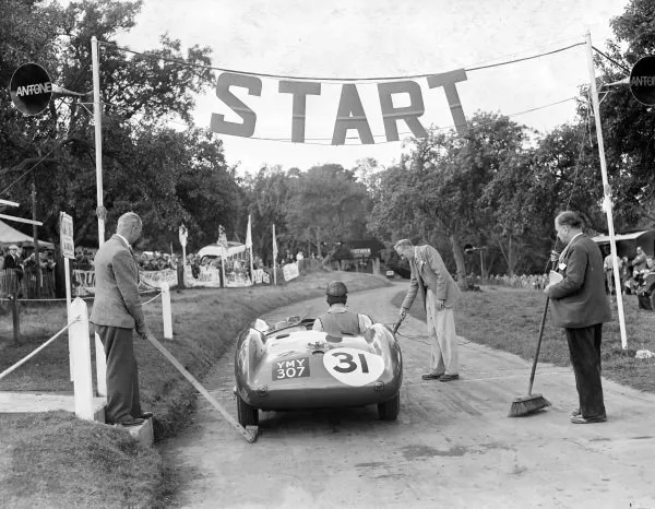 Dennis Poore, Aston Martin DB3S 1953 Old Motor Racing Photo