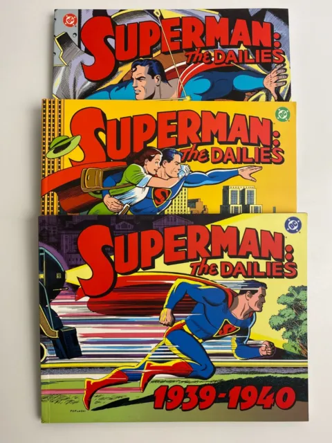 COMPLETE SET Superman The Dailies Volume's #1-3 (1999, Kitchen Sink Press)