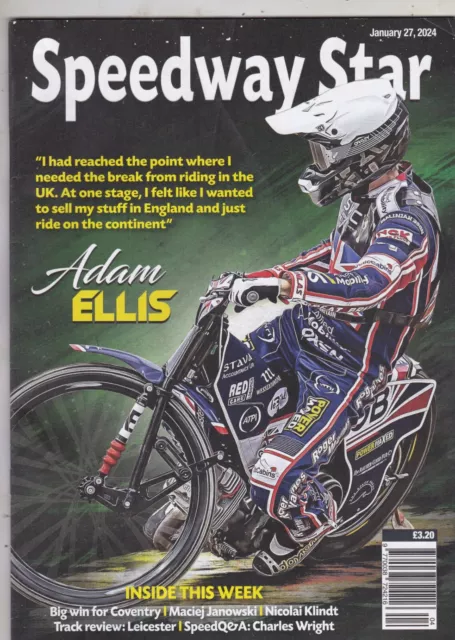 Speedway Star : January 27, 2024. Leicester review. Adam Ellis. Maciej Janowski.