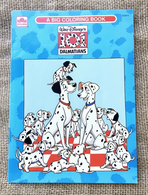 VINTAGE 1991 WALT Disney's 101 Dalmatians Golden Big Coloring Book £7. ...