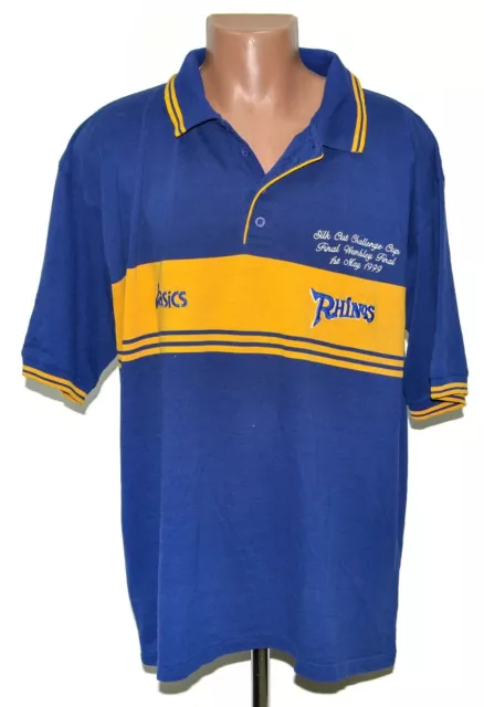 Leeds Rhinos 1999 Silk Cut Challenge Cup Rugby League Shirt Asics Xl