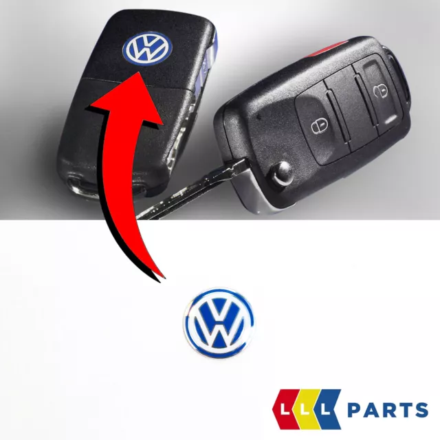 New Genuine Vw Golf Bora Jetta Passat Key Fob Badge Emblem 14Mm Replacement