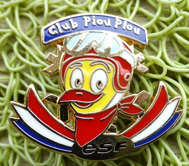 Insigne De Ski Du Club Des Sports Alpe D'Huez - Courtois Paris Grand Tétras - Vintage France