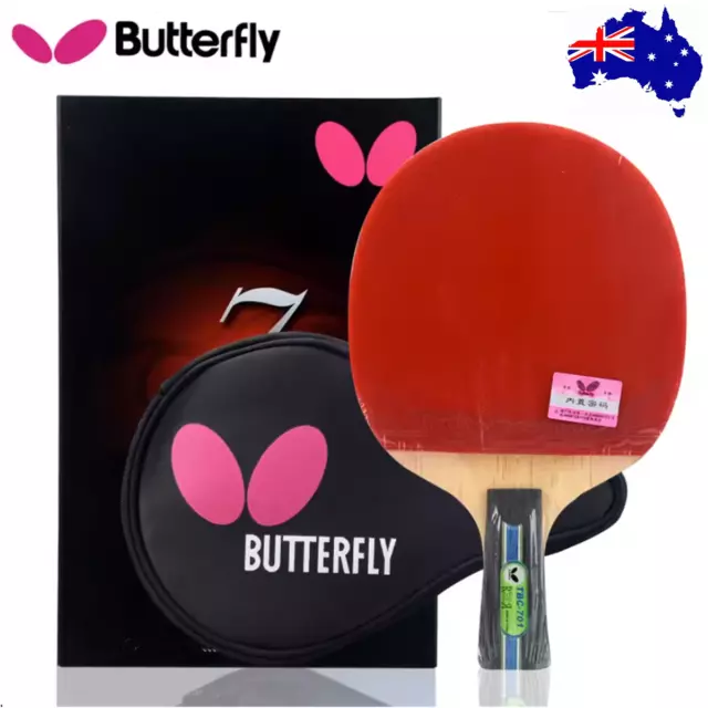 Butterfly TBC701 Table Tennis Bats Short Handle with Protective Case