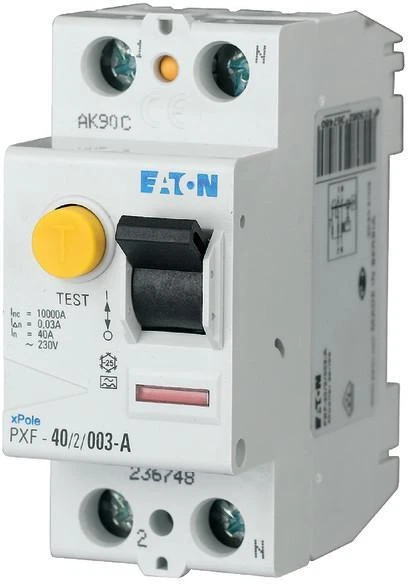 Eaton PXF-16/2/001-A FI-Schutzschalter, 16A, 2-Polig, 10mA, Typ A (236726)