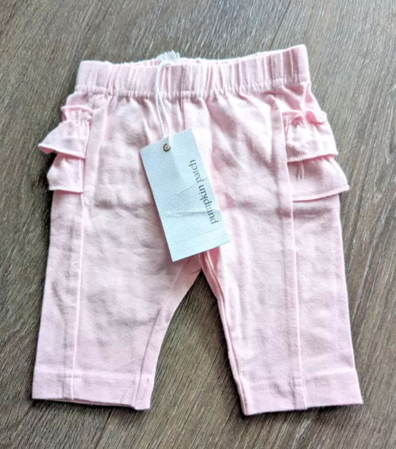 Pumpkin Patch Baby Girl Legging with Ruffles - 0-3 Months (000) - Light Pink