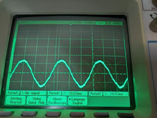 Agilent Keysight (HP) 54622A 100 MHz Oscilloscope 2-Channel Digital MegaZoom - A