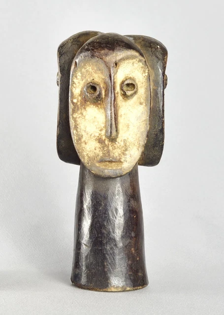 Sakimatwematwe LEGA Three-headed Figure Bwami Congo DRC African Tribal Art 1606
