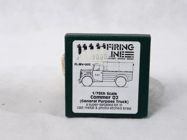 Firing Line GB Nr ° FL-MV-005 Commer Q2 General Purpose Lkw 1/76 Set Metall Neu