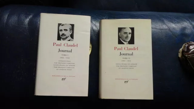 La Pleiade Paul Claudel Journal Tomes 1 Et 2 Ed 1968 1969