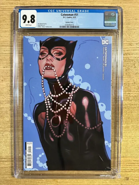 {Defective Slabbed} Catwoman #51 (2023 DC Comics) Joshua Sway Variant CGC 9.8