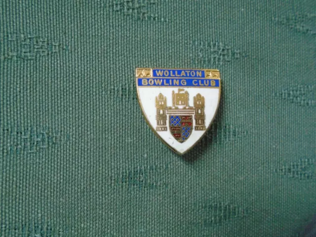 Wollaton Bowling Club Nottingham - Enamel Bowls Pin Badge