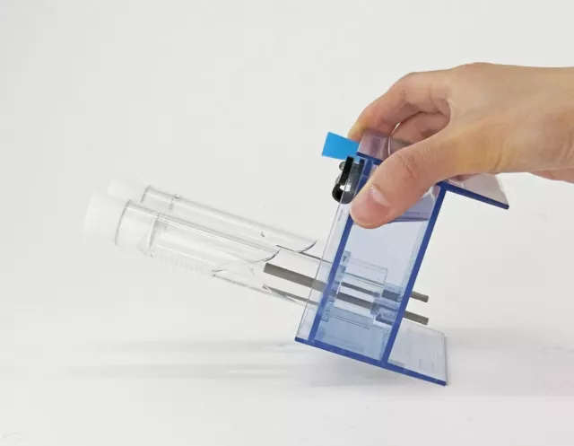 Electrolysis Apparatus with a closed design for added safety.