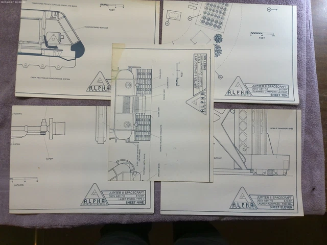 LOST IN SPACE BLUEPRINTS: VOLUME 2--CHARIOT plus pistols, Jupiter II launch pad LOST IN SPACE BLUEPRINTS: VOLUME 2--CHARIOT plus pistols, Jupiter II launch pad