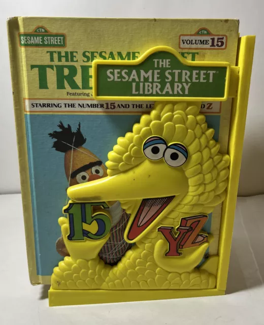 The Sesame Street Library & Treasury Books With Big Bird Holder- READ