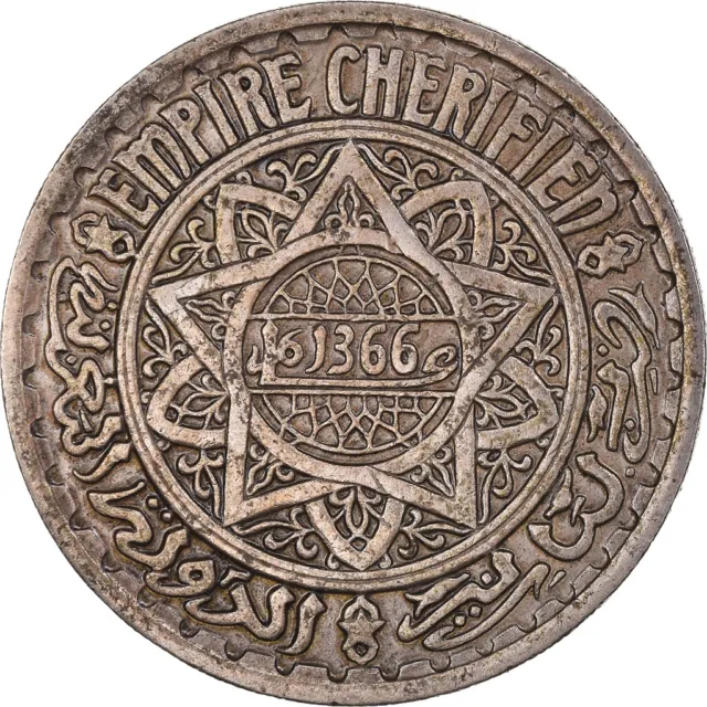 [#1042424] Coin, Morocco, Mohammed V, 20 Francs, AH 1366/1946, Paris, EF