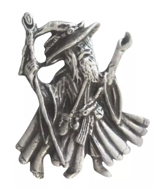 Merlin The Wizard Pewter Brooch Pin Badge