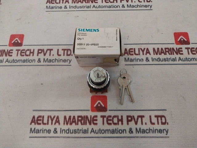 Siemens SSG 10 Lock Drive Key Operator 3SB1120-4PB20