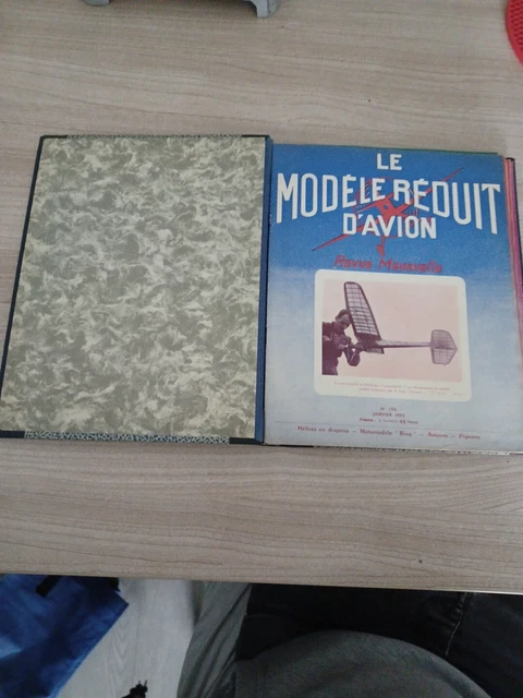 Reliure Annee 1953 Complete Avec Plans Modele Reduit Avion 12 numéros