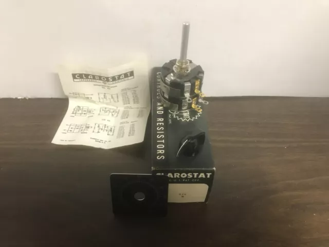 CIT-50 CIt50 Clarostat T-PAD 50 Ohm Ohms Potentiometer New NOS