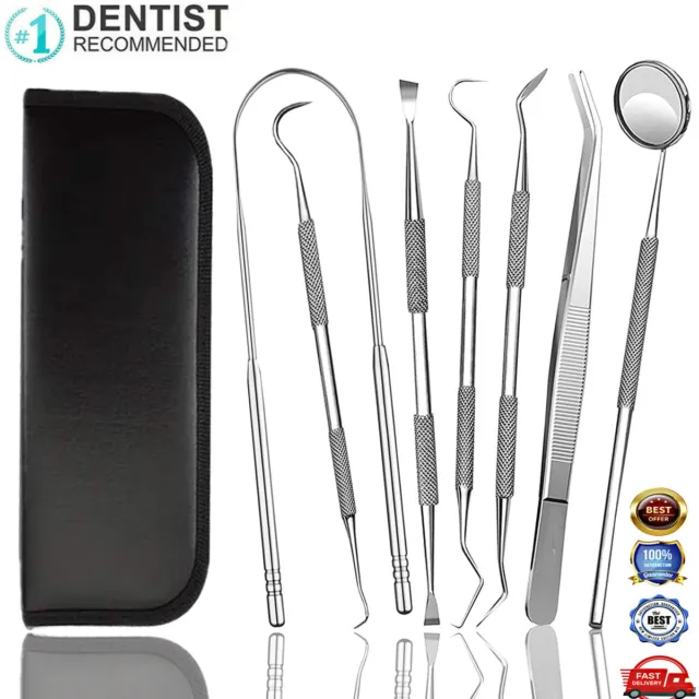 Dental Teeth Cleaning Kit Dentist Floss Plaque Remover Care Tooth Scraper Tools