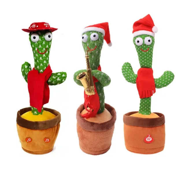Natale bagliore twist parlare cactus danza cantare cactus elettrico
