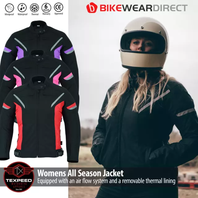 Damen Motorrad Jacke Wasserdicht Motorrad Mit Biker Armour