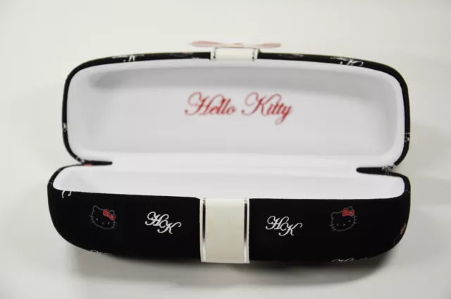 1 Hello Kitty Brillenetui Kinderbrille Etui Kinder schwarz Schleife Brille Neu 3