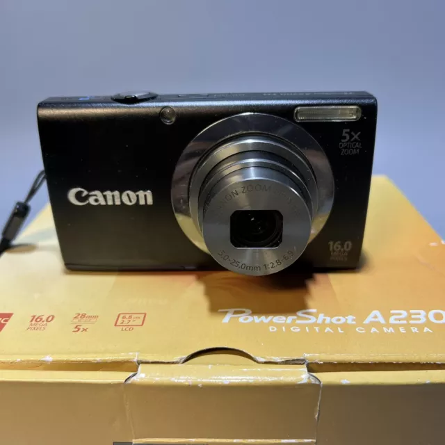 Canon PowerShot A2300 HD 16.0MP Digital Camera - Black - Box