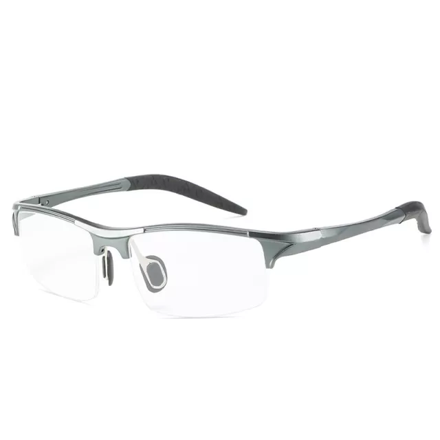 Men's Aluminum Magnesium Eyeglass frame Half Rim Riding Glasses Spectacles