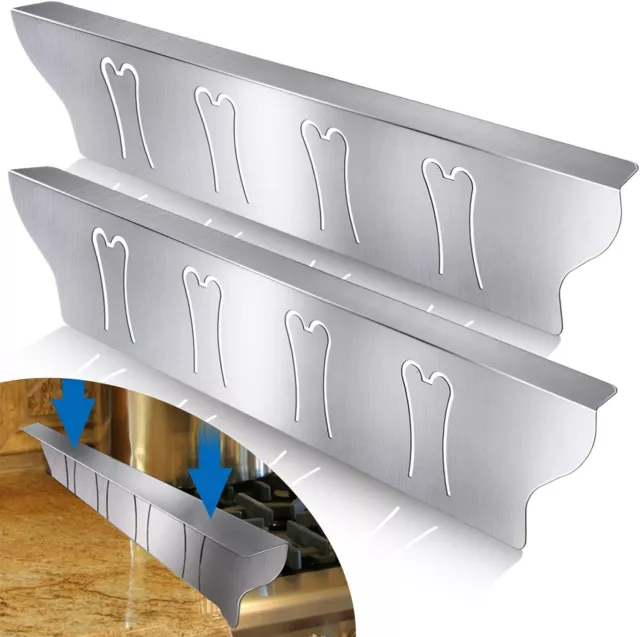 Stove Gap Covers - Stainless Steel, Kitchen Stove Counter Gap Cover Range Filler