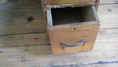 antique child's roll top desk 7