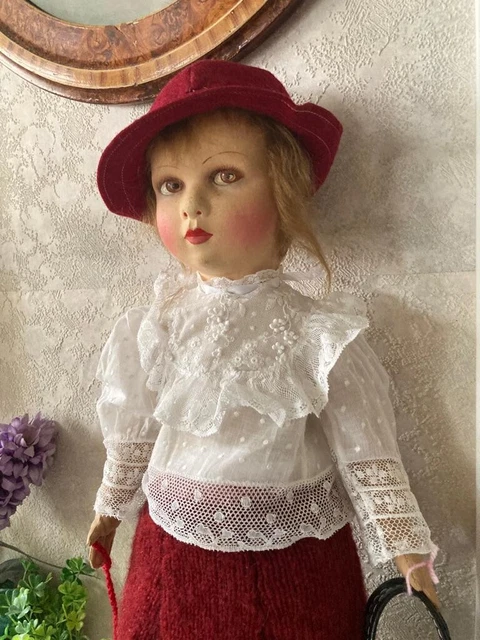 Poupée Ancienne Raynal - 40 Cm - Bisque Et Composites - Fabriquée En France