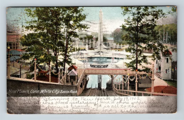 New Haven CT, Savin Rock, White City Park Connecticut c1905 Vintage Postcard