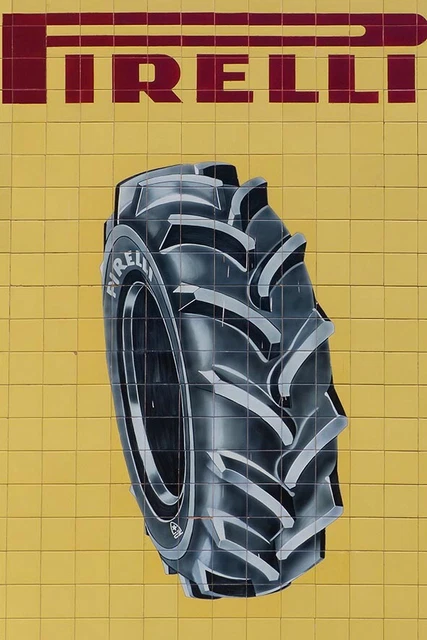 Poster Pub Vintage Michelin – Affiche Automobile Italienne Des Années 50