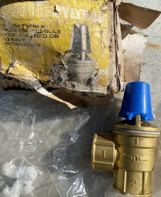 PLOMERÍA DRAYTON SUPER CYLTRON MK 3 con VÁLVULA DE GRAVEDAD CÁPSULA DE POTENCIA TIPO K NUEVA