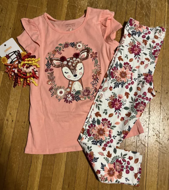 Girls Lot of 3 Gymboree Cynthia Rowley Shirt leggings Hair Size:7/8 NEW/NWT/NWOT